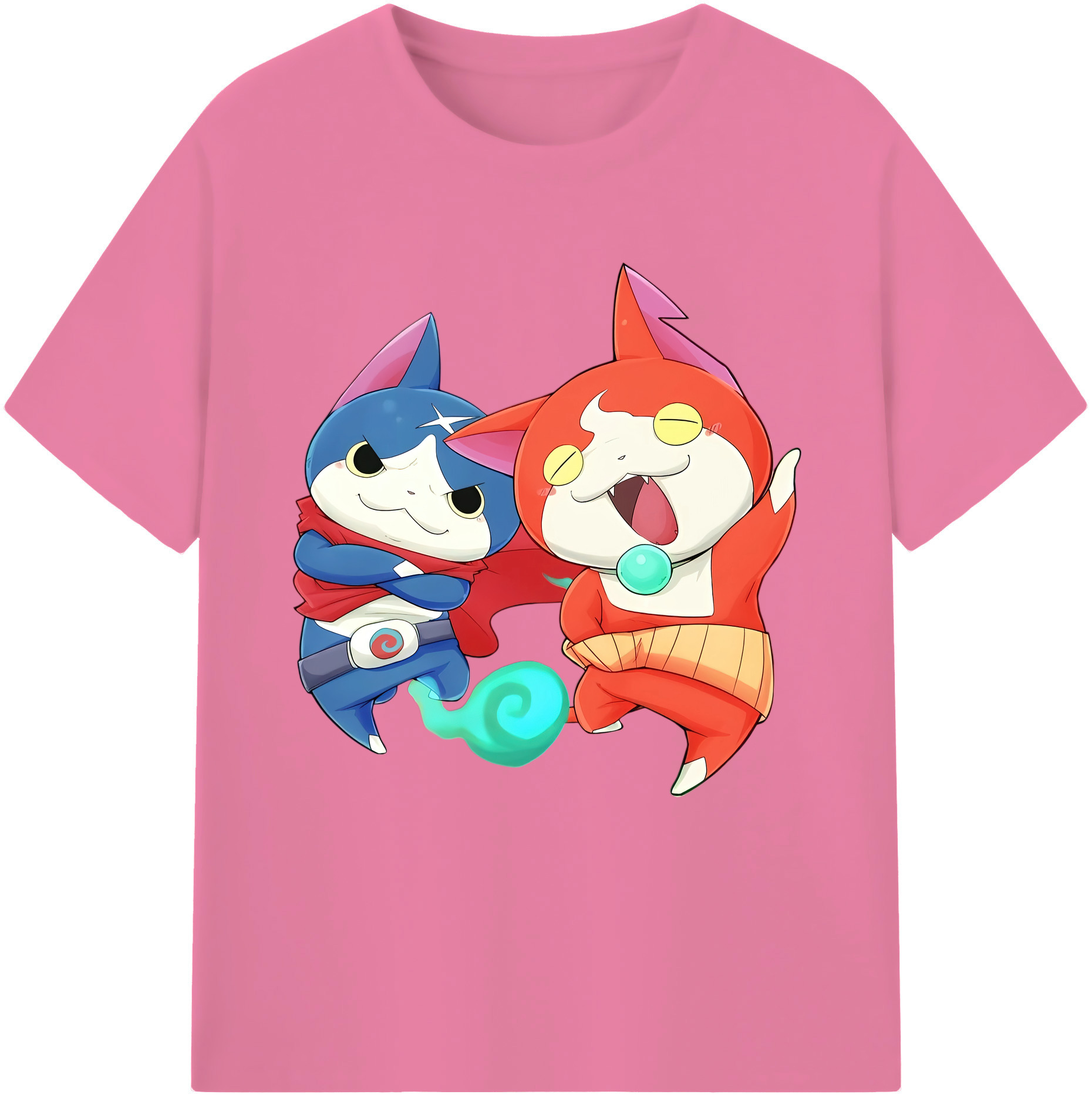 （画像用） 妖怪ウォッチ Yo-kai Watch 綿100％半袖Tシャツ（フロントプリント）